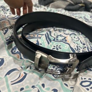 Kenneth Cole Men's Black Leather Belt XL